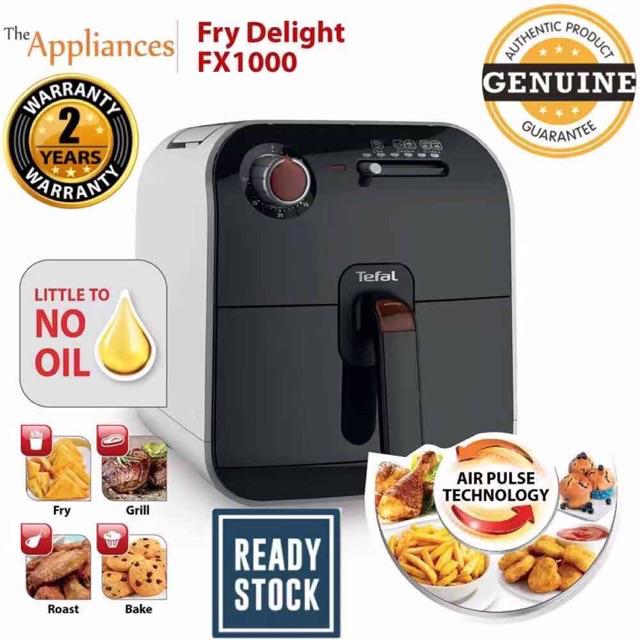 Tefal Fry Delight 1400W Air Fryer Meca - White FX1000 Less Oil Healthy Cooker Kitchen Appliances