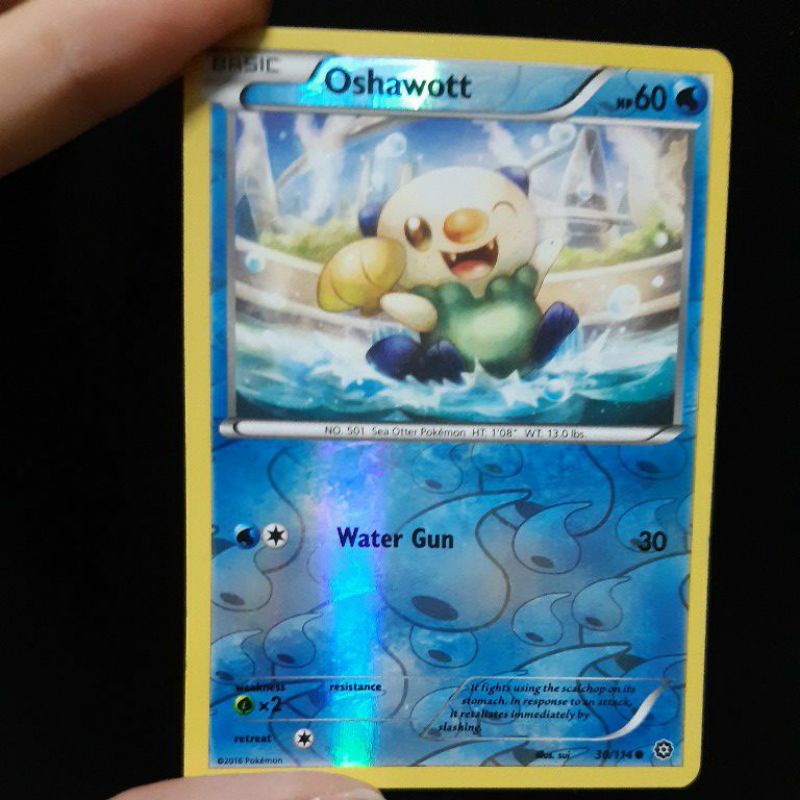 Pokemon Card TCG : Oshawott 30/114 (REVERSE HOLO) Condition: Played 100%  Original Pokemon Card | Shopee Malaysia