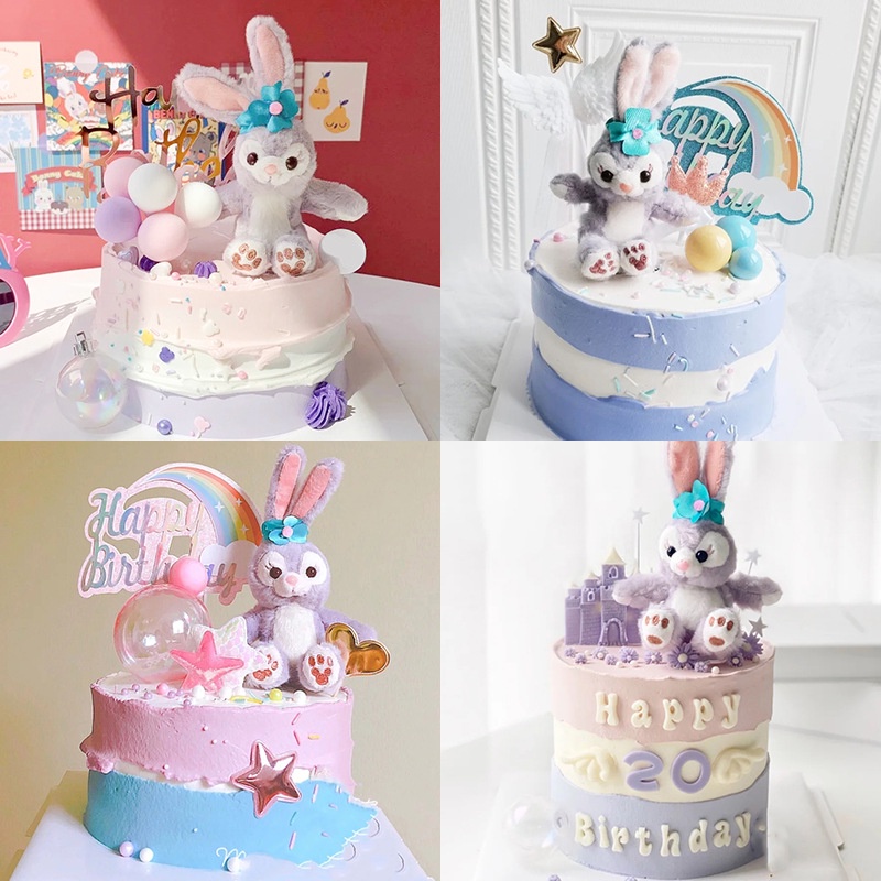 Stella Lou Lina Bell Plush Toy Cake Decoration Rabbit Toy Princess Cake ...