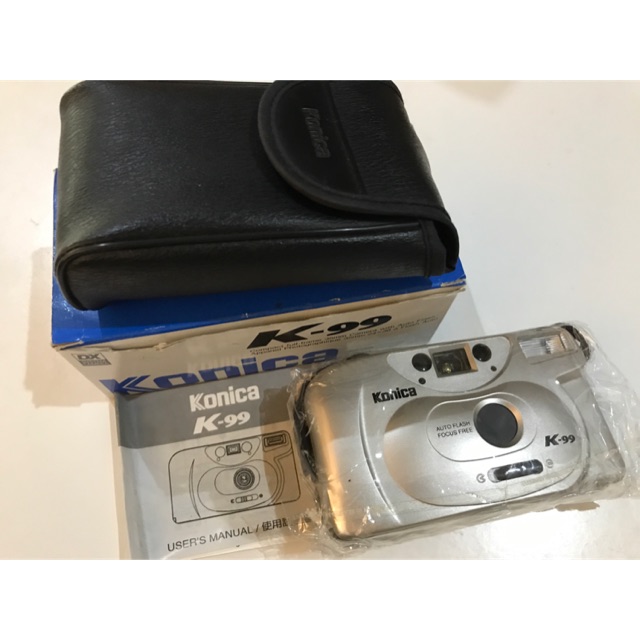 Konica auto flash k-99 point and shoot 35 mm film camera ( with boxes ...