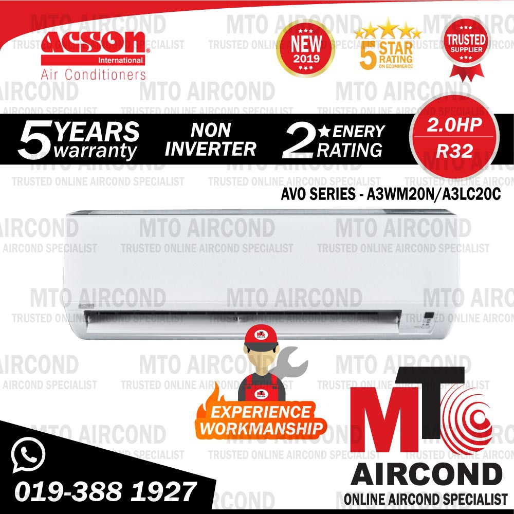 acson 2hp non inverter