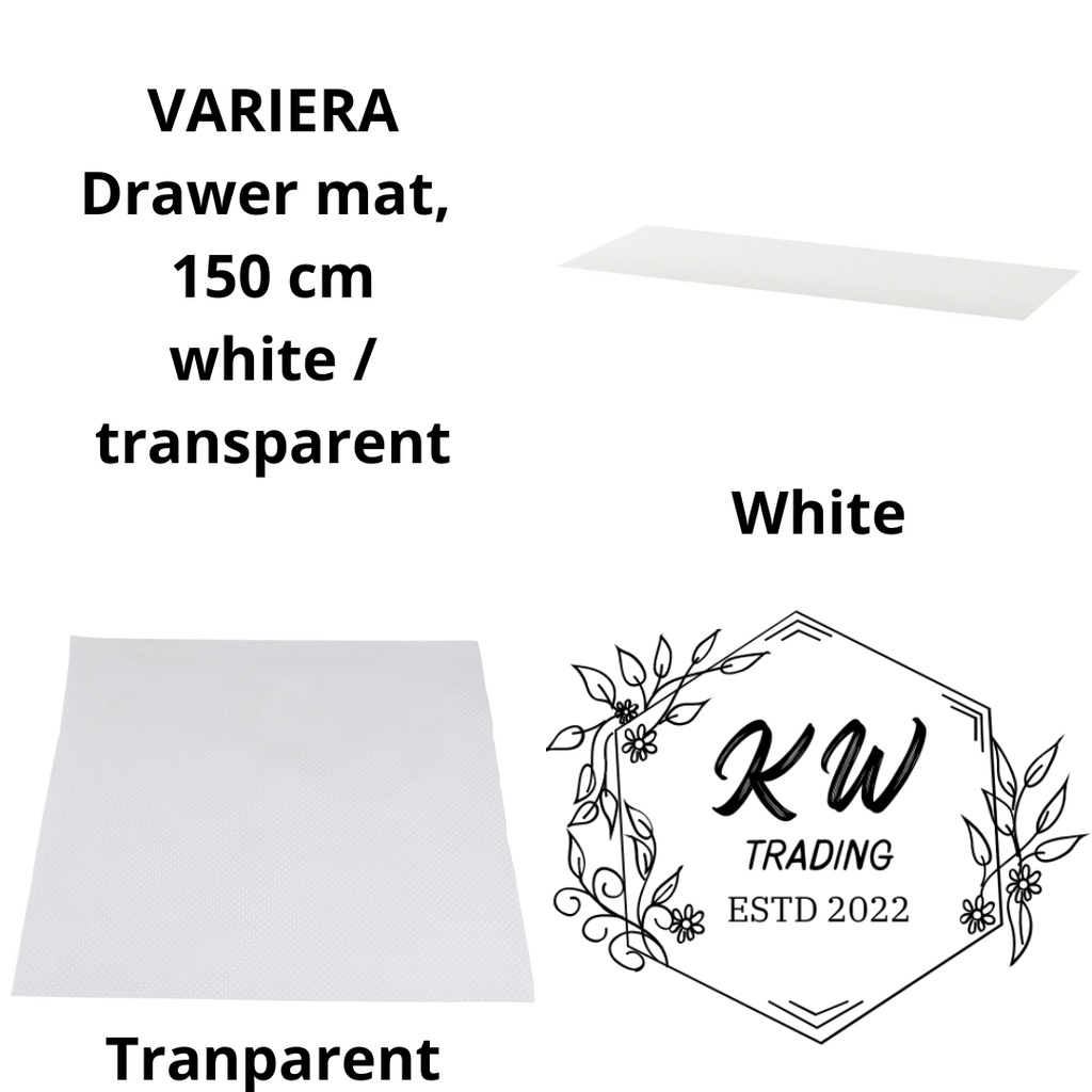 Ikea VARIERA Drawer mat, Transparent