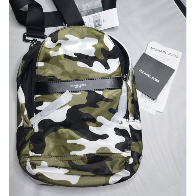 Michael kors sales camo backpack