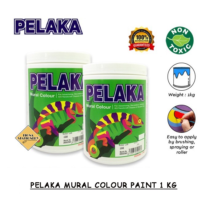 Pelaka Mural Colour Paint 1 kg | Poster Colour 1 Kg | Shopee Malaysia