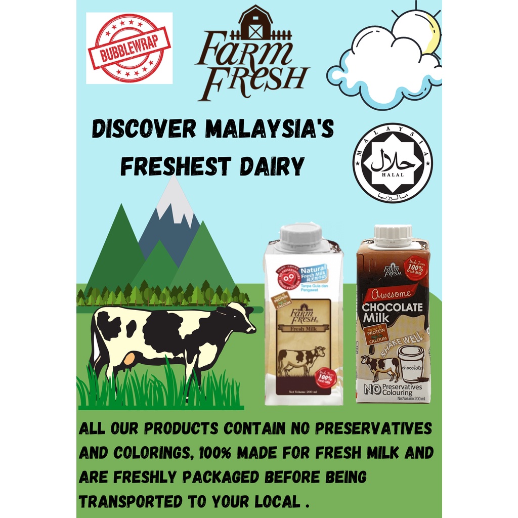 Farm Fresh UHT Milk & Yogurt 200ml Shopee Malaysia