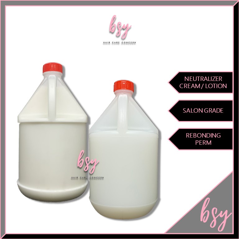 Salon Graded Gallon Barrel Economy Hair Neutralizer Rebonding Cream ...