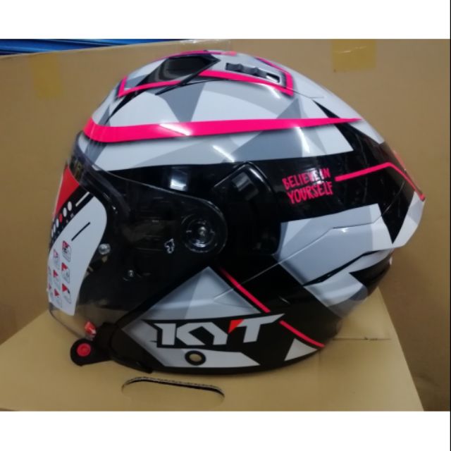 KYT NFJ ESPAGARO 2018 ORIGINAL HELMET SAIZ M, L, XL, XXL Shopee Malaysia