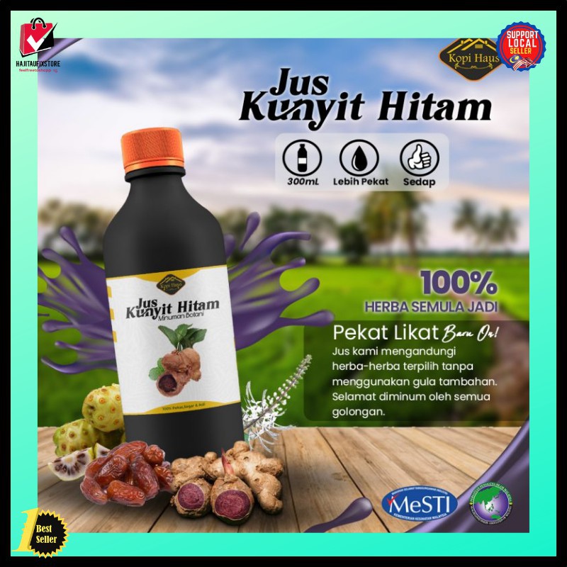 (READY STOCK) JUS KUNYIT HITAM MINUMAN BOTANI 100% ORIGINAL | Shopee ...