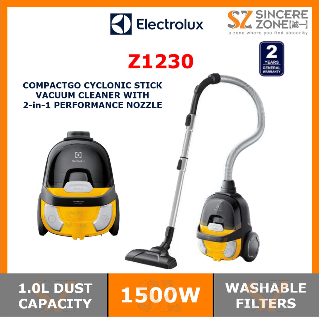 ELECTROLUX Z1230 CompactGo CYCLONIC VACUUM CLEANER / 1500W / 310W