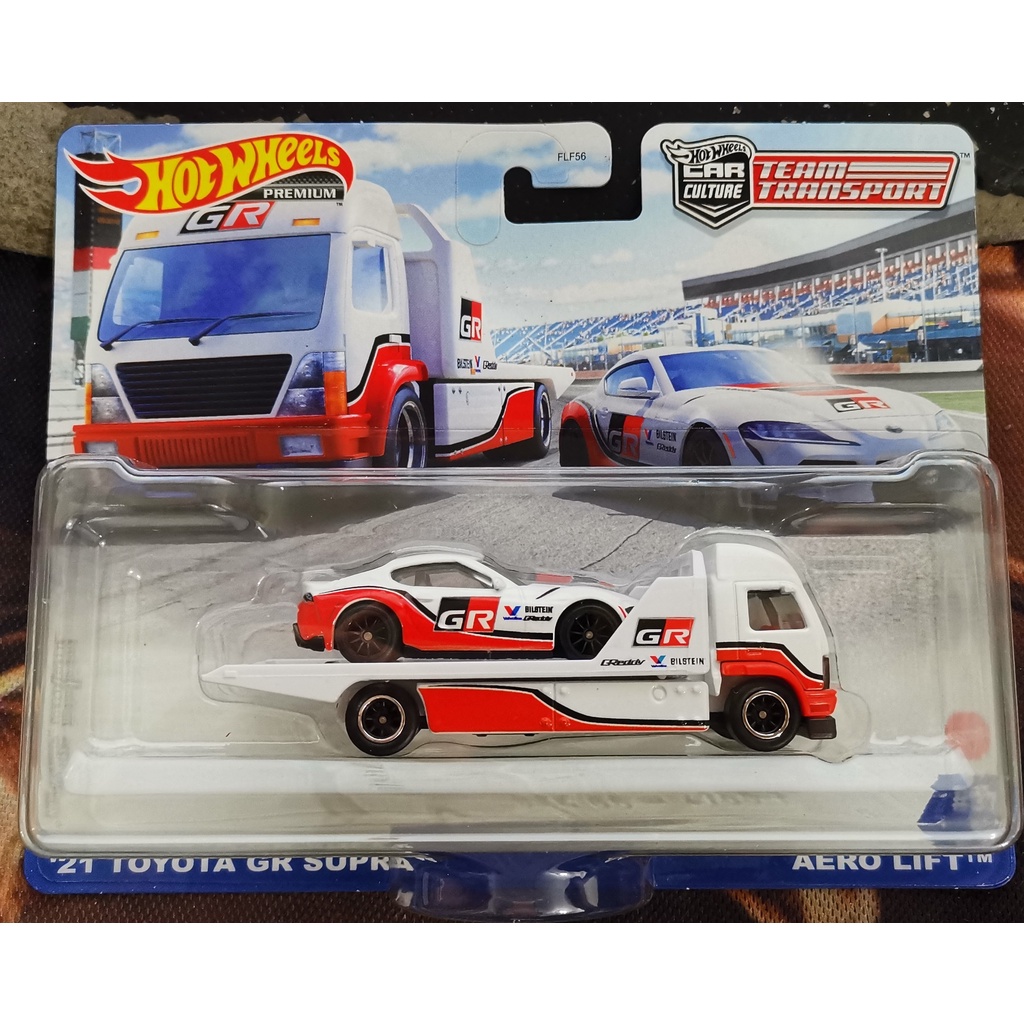 HOTWHEELS PREMIUM CAR CULTURE TEAM TRANSPORT 21 TOYOTA GR SUPRA ...