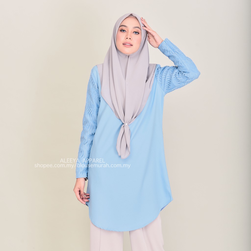 Leesa Blouse - Blouse Muslimah Murah (Lace Blouse) | Shopee Malaysia