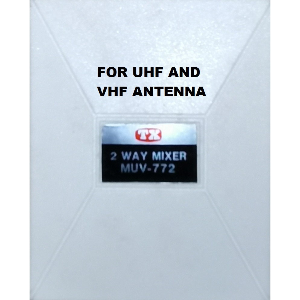 TX UHF And VHF Aerial Antenna Two Way Mixer (Stock Clearance) | Shopee ...