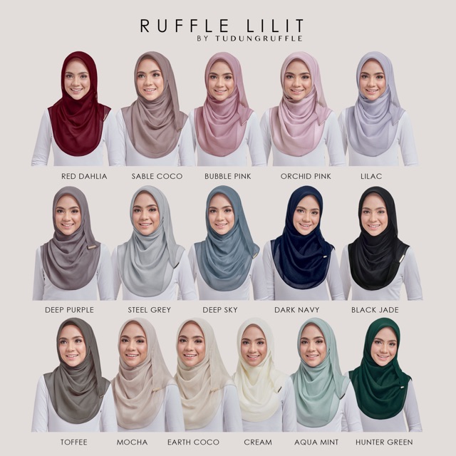 Ruffle Lilit Original by Tudung Ruffle | Shopee Malaysia
