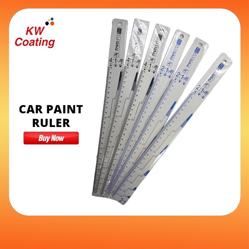 Paint Mixing Ruler Pembaris Cat Kereta Ukur Car Paint Measure