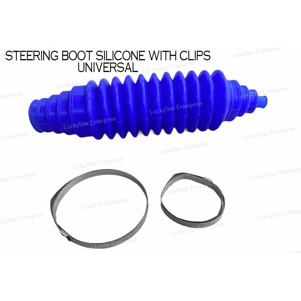 STEERING BOOT SILICONE WITH CLIPS UNIVERSAL (1CAR USE 2PC) | Shopee ...