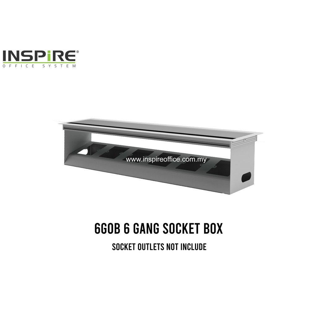 OKKO 6GOB FLIPPER BOX | SOCKET BOX WITH 6 GANGS SOCKET HOLES | Shopee ...