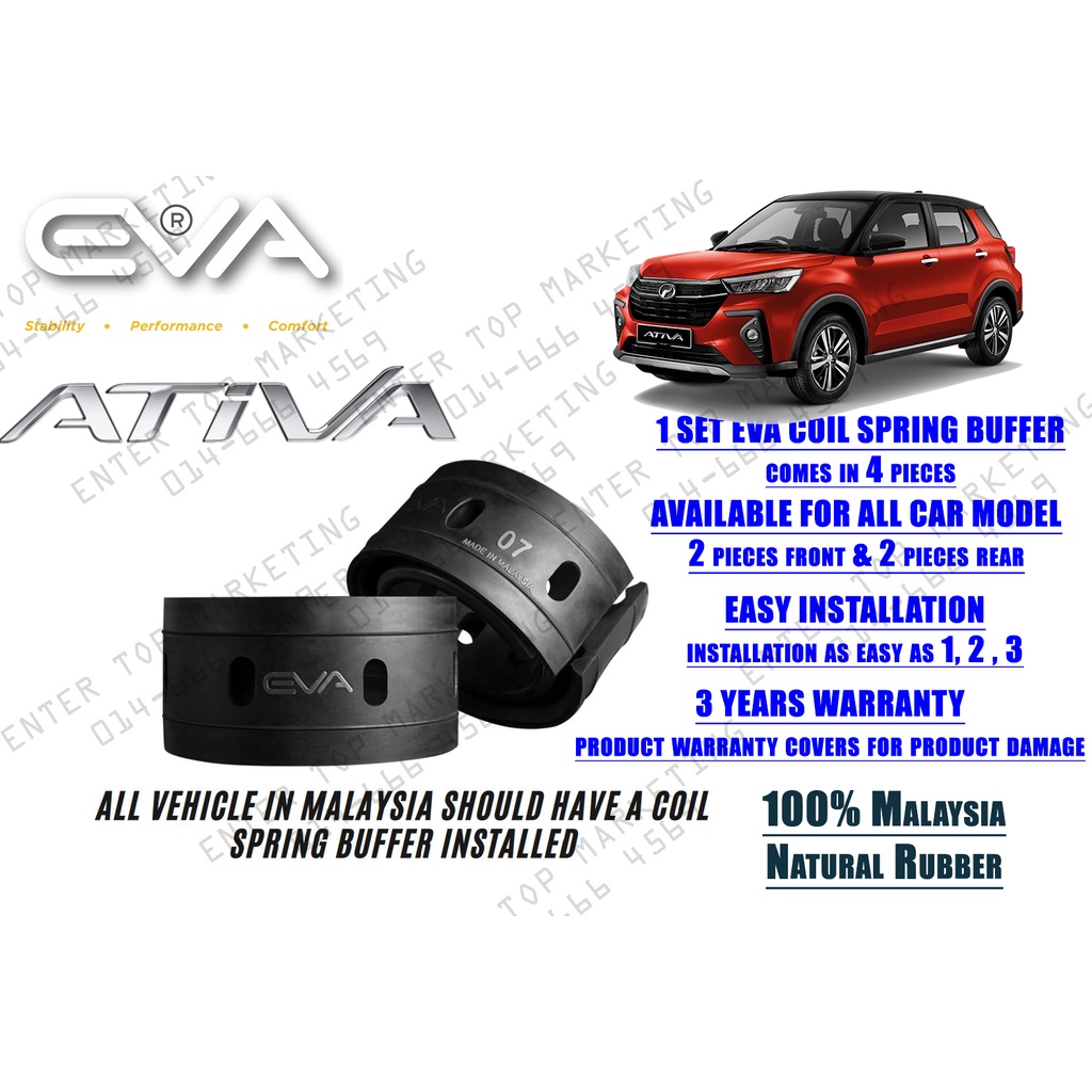 EVA Coil Spring Buffer Perodua Ativa Cushion Buffer Spring Rubber ...