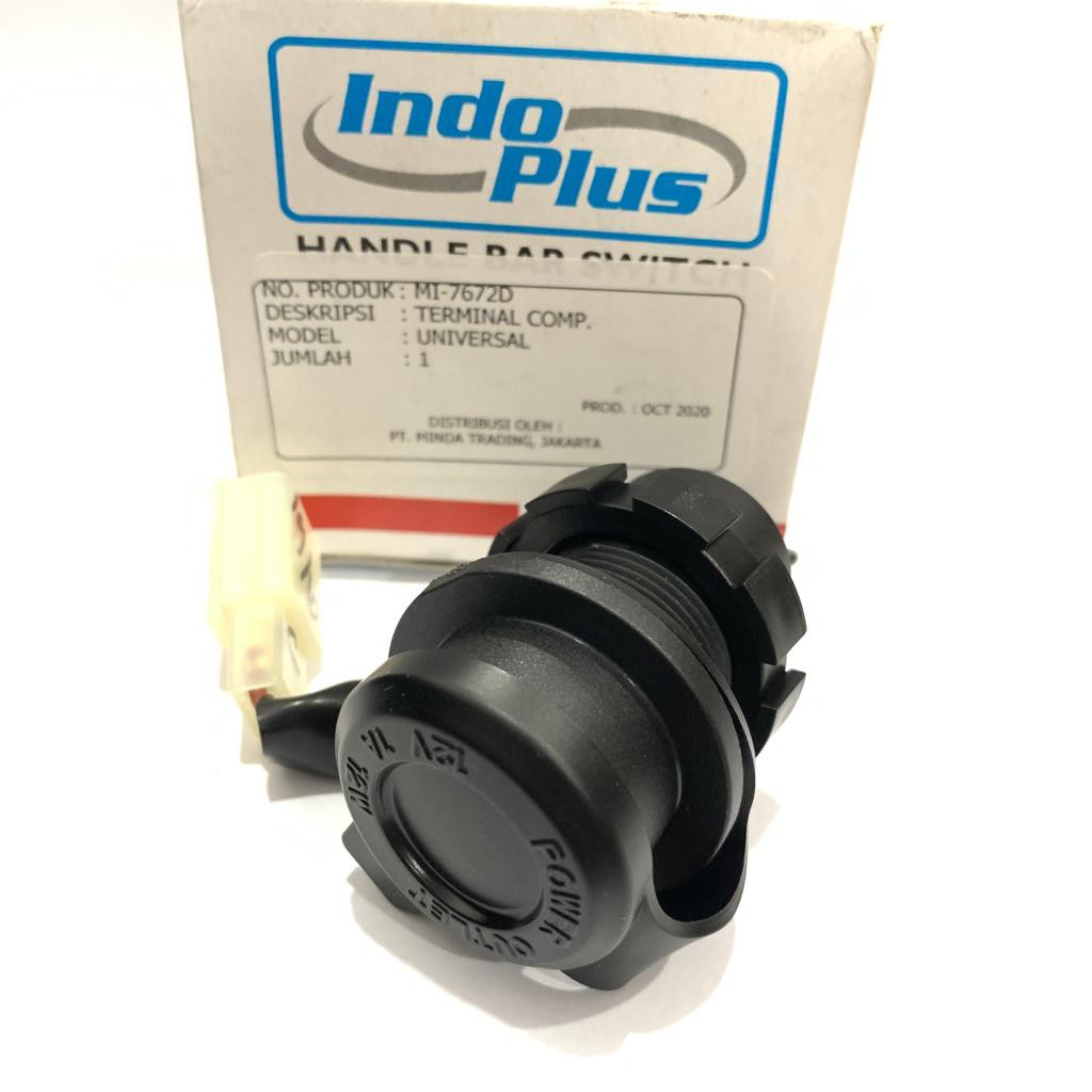 MINDA POWER SOCKET HOUSING CHARGER TERMINAL COMP NMAX AEROX XMAX FREEGO ...
