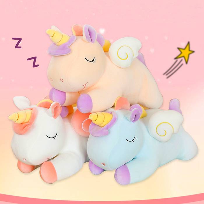 Super Cute Fantasy Stuffed Unicorn Angel Pillow Plush Doll Toy Girl Kid s Birthday Gift bantal cute bantal lembut