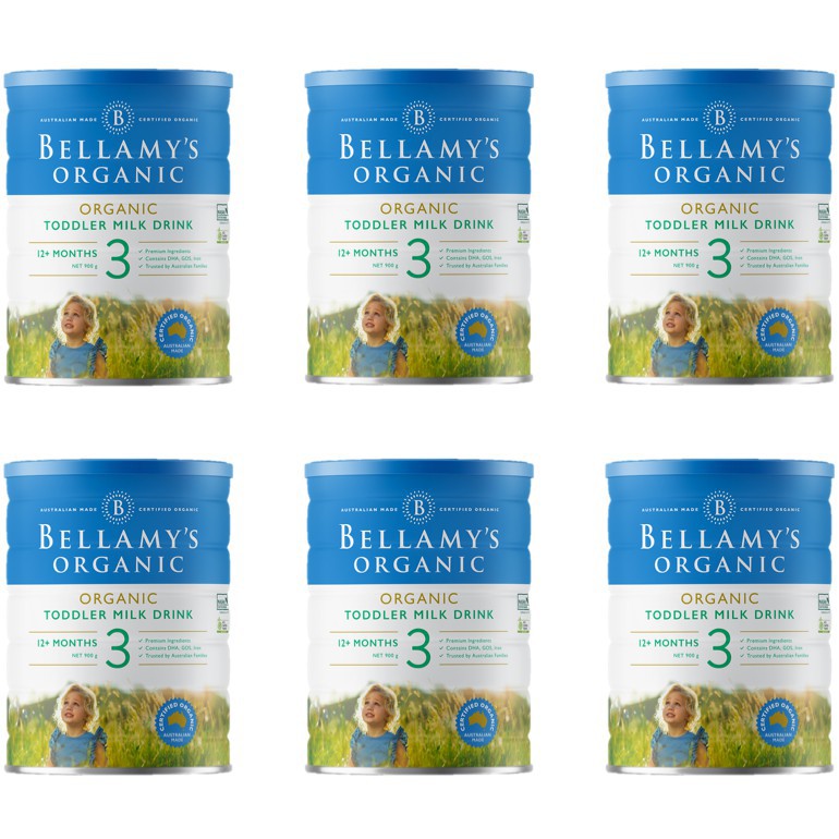 Original Import - Bellamy’s Organic Step 3 Toddler Milk Drink (6 Tins ...