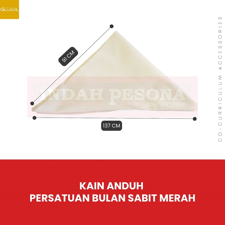 KAIN ANDUH PERSATUAN BULAN SABIT MERAH (PBSM) | Shopee Malaysia