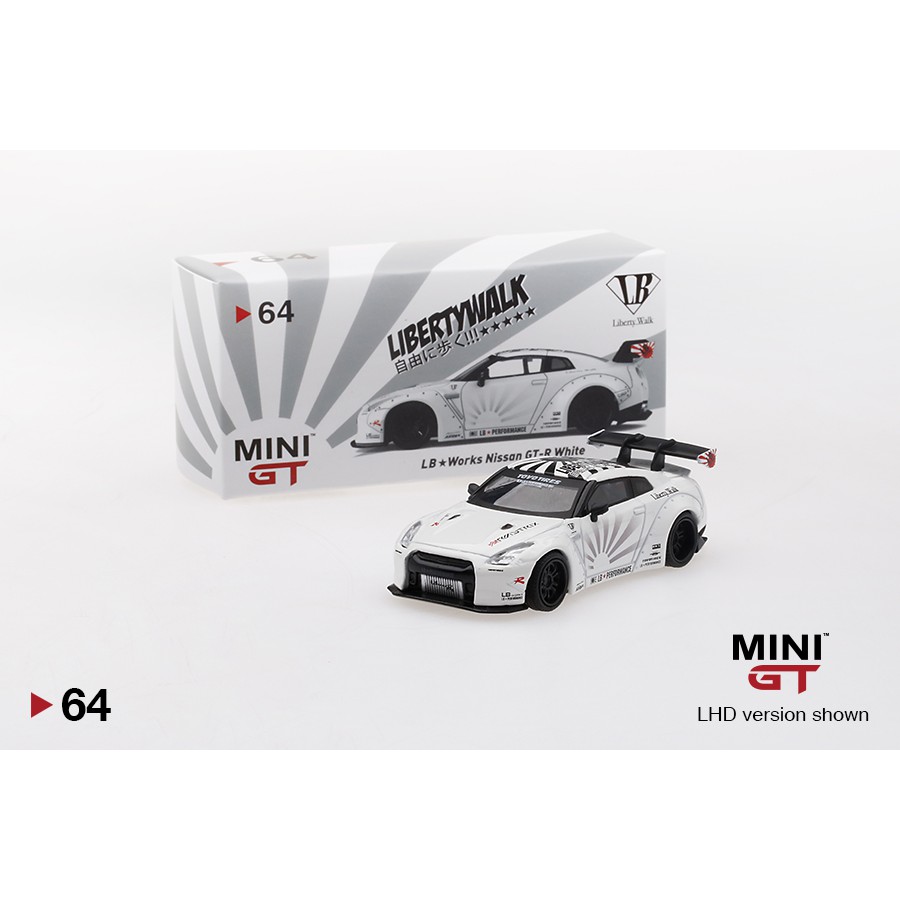 Mini GT 1:64 Liberty Walk LB Works Nissan GT-R (R35) (White