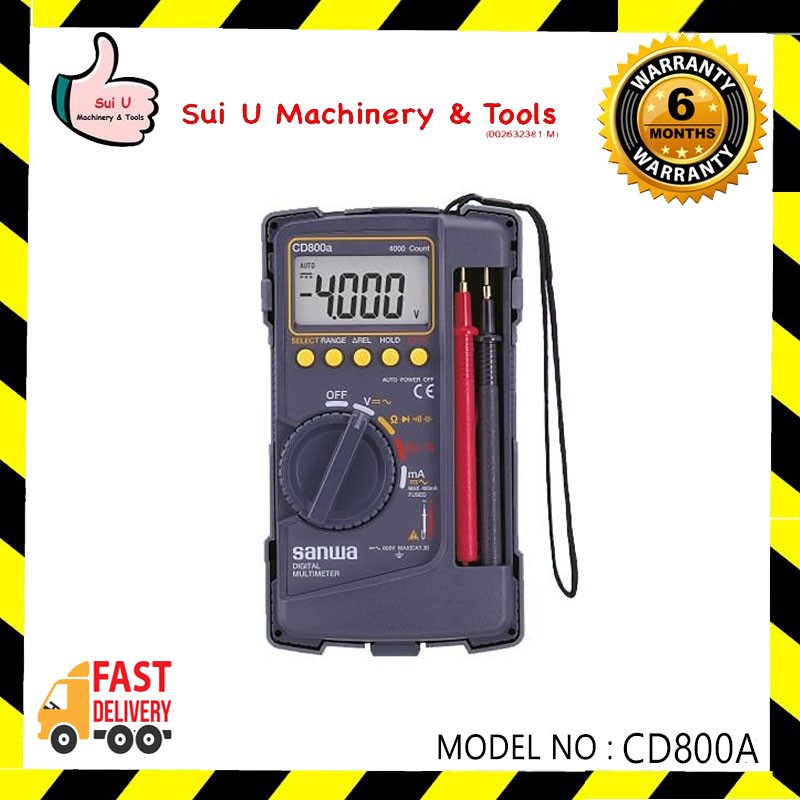 SANWA CD800A Digital Multimeter Shopee Malaysia
