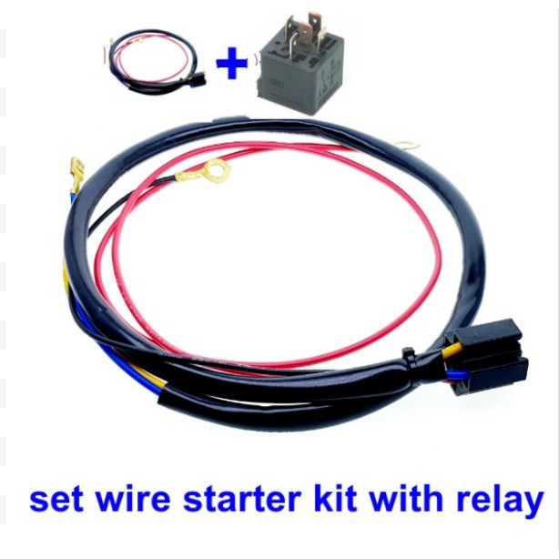 Kereta Motosikal Wire Starter kit set Relay 12volt untuk penguat arus