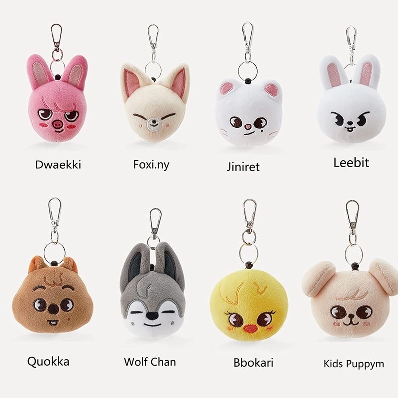 Set De 8 Peluches Skzoo – Muñecos De Felpa Suaves De Algodón PP, Animales Coleccionables Con Personalidad, Decoración De Habitación Y Regalo Para Fans