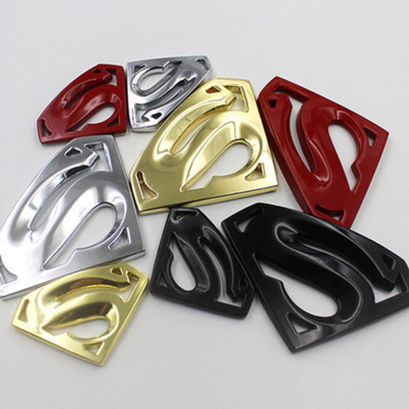 3D superman symbol S Emblem Badge Metal Chrome Sticker For Car Truck ...