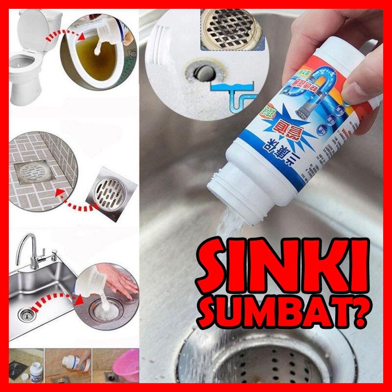 Drain Cleaner & Clog Remover/Ubat Singki Tandas/Anti-Rust