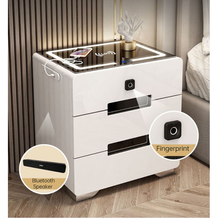 Modern Multifunction Smart Bedside Table Shopee Malaysia