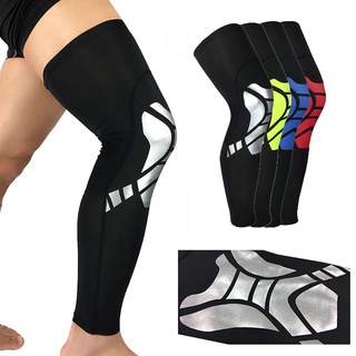 One Piece Compression Leg Sleeves Basketball Football Cycling Calf Socks  Thigh Safety Protective Warmers Men Women Sports Fitness Support Cuff