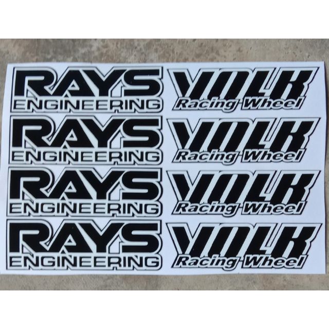 STICKER RIM TE37 RAYS VOLK | Shopee Malaysia