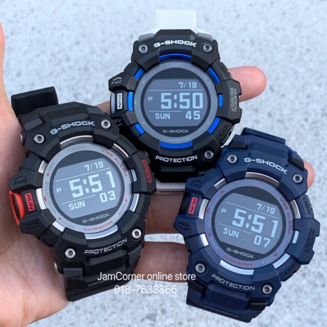 100% ORIGINAL CASIO G-SHOCK GBD-100 G-SQUAD SERIES BLACK/DARK BLUE