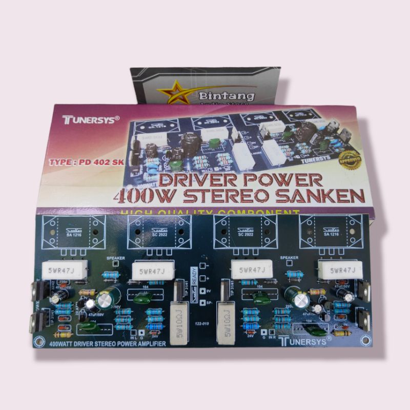 Sanken 400Watt Stereo Power Driver - PD 402 400W SK Tunersys | Shopee ...