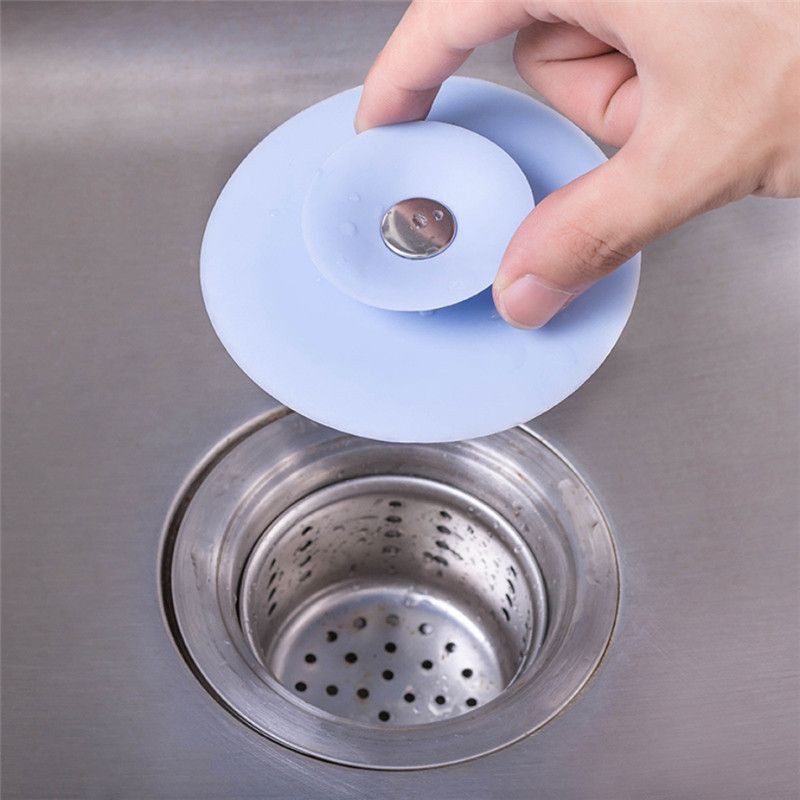 🔥Ready Stock🔥 Press type Silicone Anti-clogging Seal Type Sink Drain ...