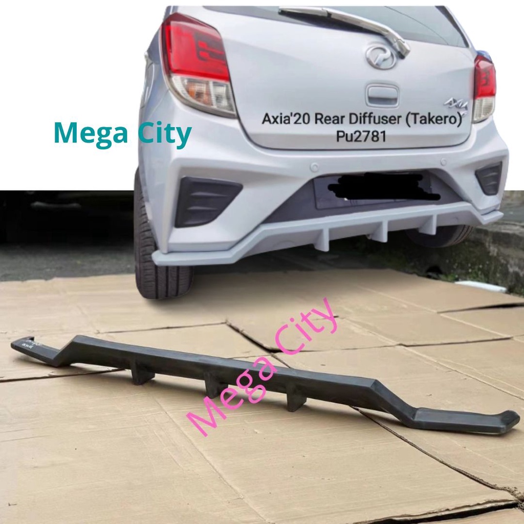 REAR DIFFUSER AXIA 2020 2021 TAKERO REAR SKIRT REAR LIP HIGH QUALITY PU ...