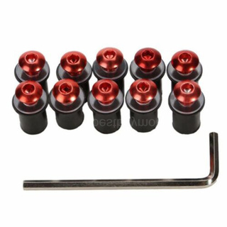 thumbnail image 2 of Xitomer 10 Sets M5x16 Alloy Windscreen Bolts Wellnut Bolt Kit, Windshield Installation Kit (Titanium), Windshield Hardware - Canada 2 of 14