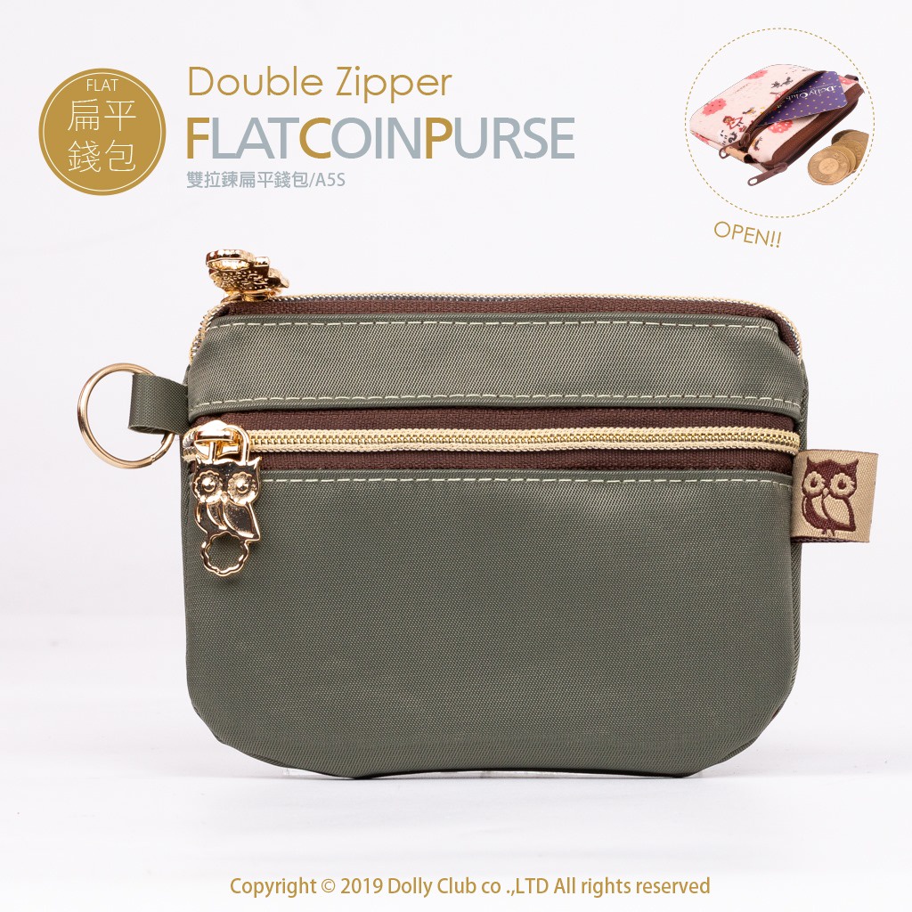 A5S DOLLY CLUB TAIWAN A5S 雙拉鍊扁零包 Shopee Malaysia