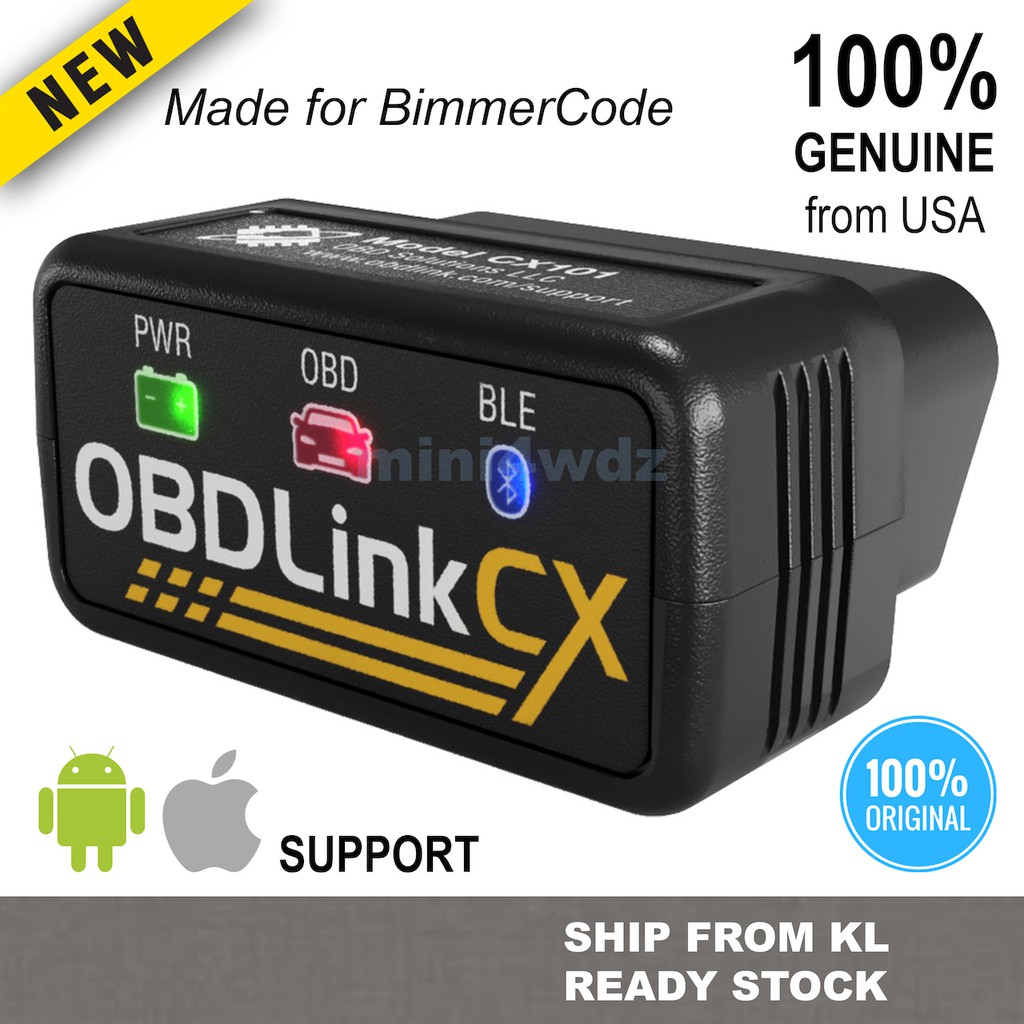 Original OBDLink CX OBD2 Adapter (Bimmercode, Check Error