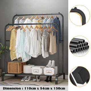 HOUSEHOLD CLOTHES HANGER #SINGLE #DOUBLE POLE/ DRYING RACK (RAK PENYIDAI  BAJU)