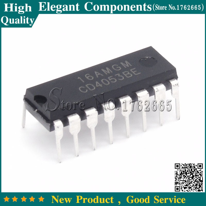 10PCS CD4053BE DIP CD4053 DIP16 NEW 4053 Analog Multiplexer IC NEW ...