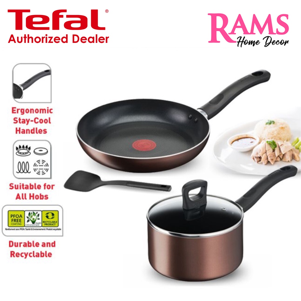 Tefal Day By Day Induction 4 Pcs Set / 18cm Saucepan with Lid / 24cm