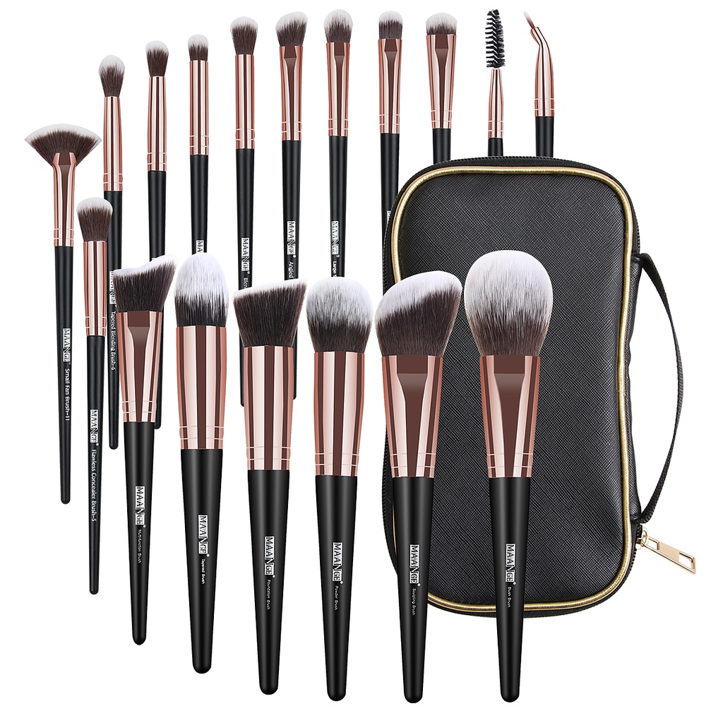MAANGE Full Face Make Up Brush Professional Makeup Brush Set (18 Pcs