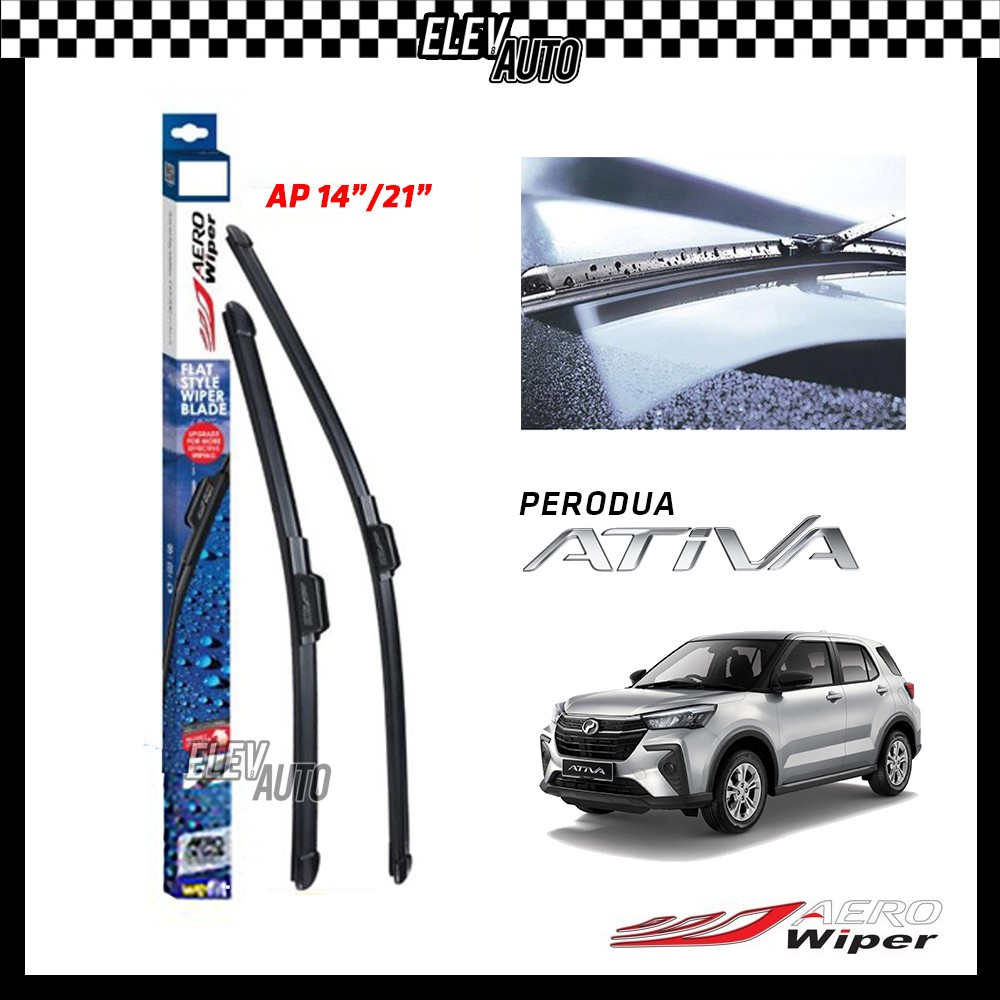 Perodua Ativa AERO Premium Frameless Flat Blade Wiper (14