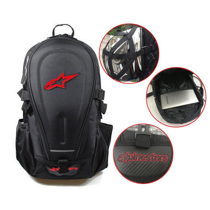 Original Alpinestars Motorcycle Riding Bag Backpack Helmet Carrier ...