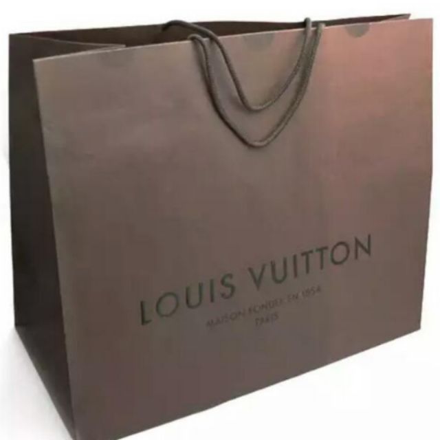 Louis Vuitton Paper Bag Large Shopping Bag 34cmx40cm Authentic