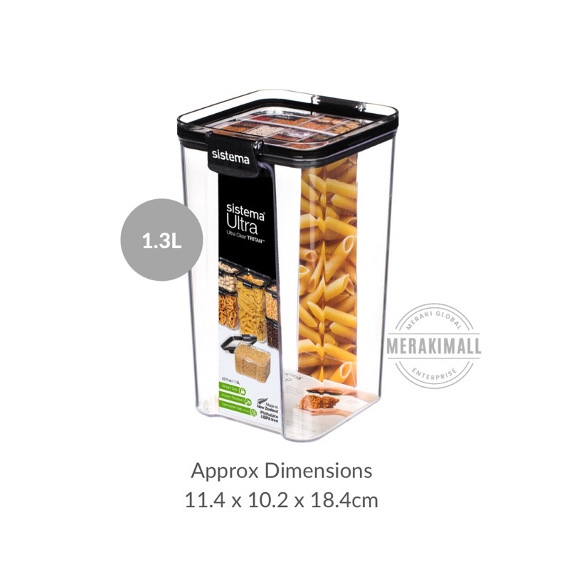 Sistema Ultra Tritan Airtight Pantry and Kitchen Food Storage Container