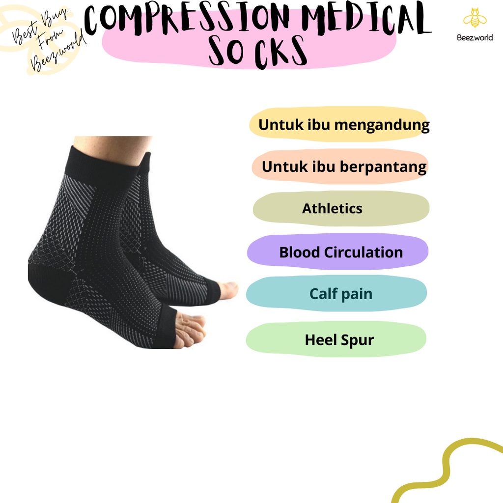 Compression Medical Socks Improve & Reduce Swelling | Shopee Malaysia